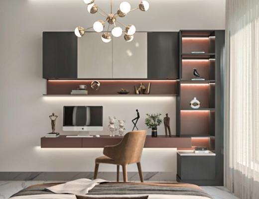 MASTER BEDROOM DESIGN & STUDY OFFICE